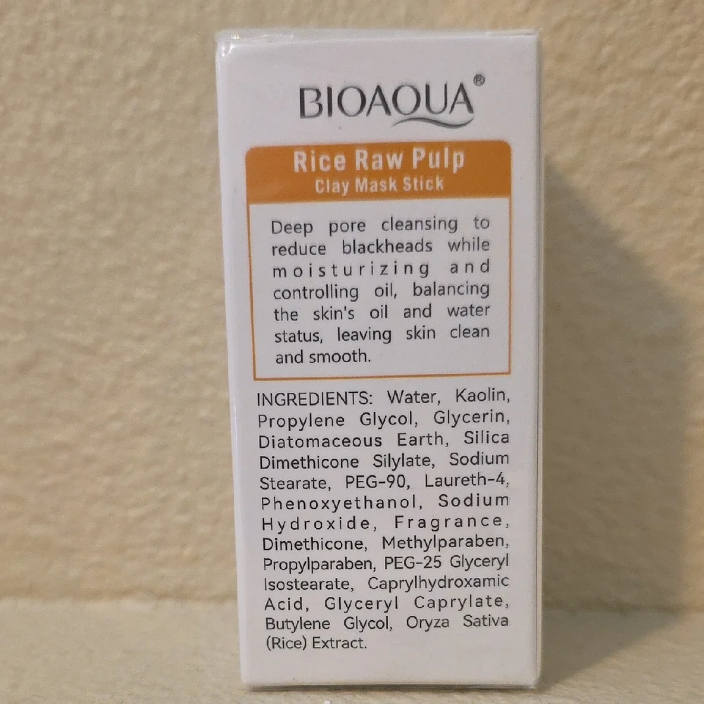 BioAqua Rice Raw Pulp Clay Mask Stick - White